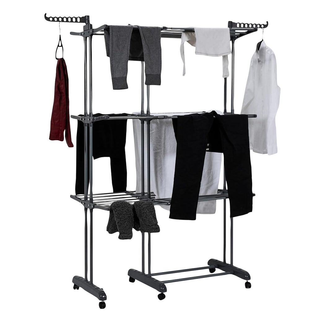 Etendoir Extensible et Pliable Gris