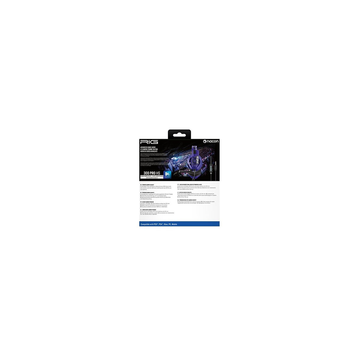Nacon Casque RIG 300 PRO HS Cosmic violet pour PS5
