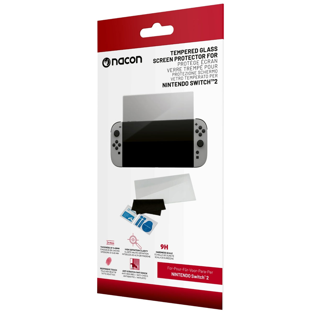Nacon Film de protection en verre trempé pour Nintendo Switch 2