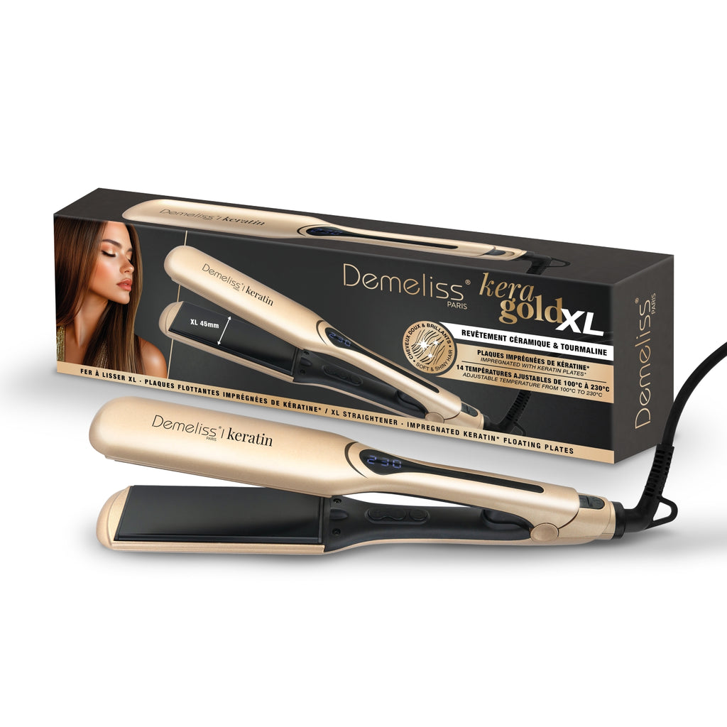 Saint Algue Lisseur Demeliss Kera Gold XL Plaques Larges 45mm