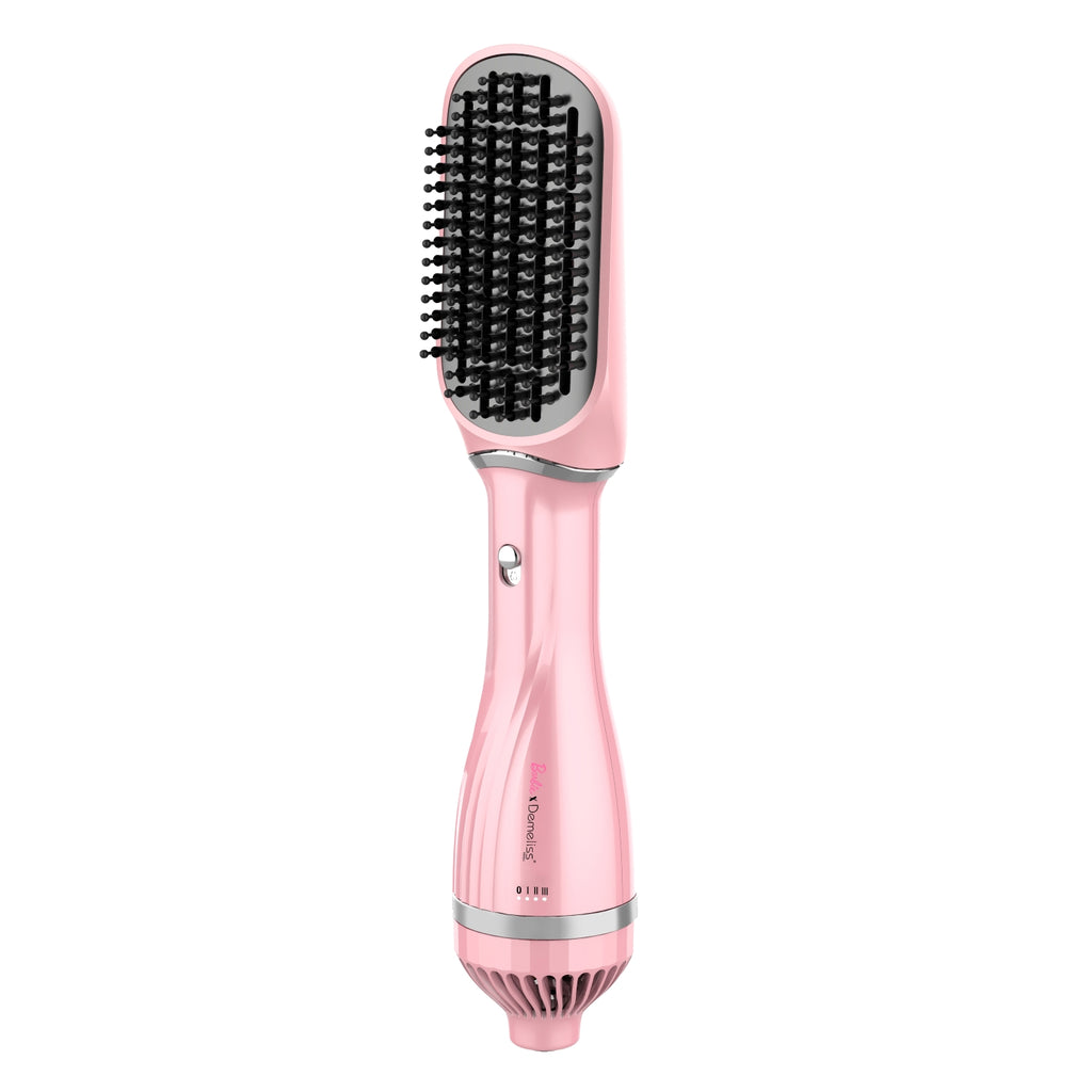 Demeliss Brosse soufflante 2 en 1 : Sèche et coiffe collection Barbie