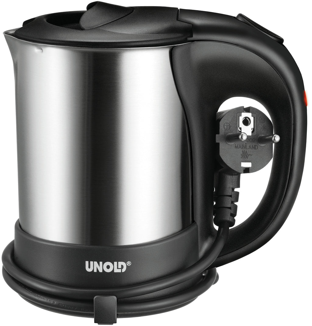 Unold 18575 bouilloire 0,5 L 1000 W Noir, Acier inoxydable