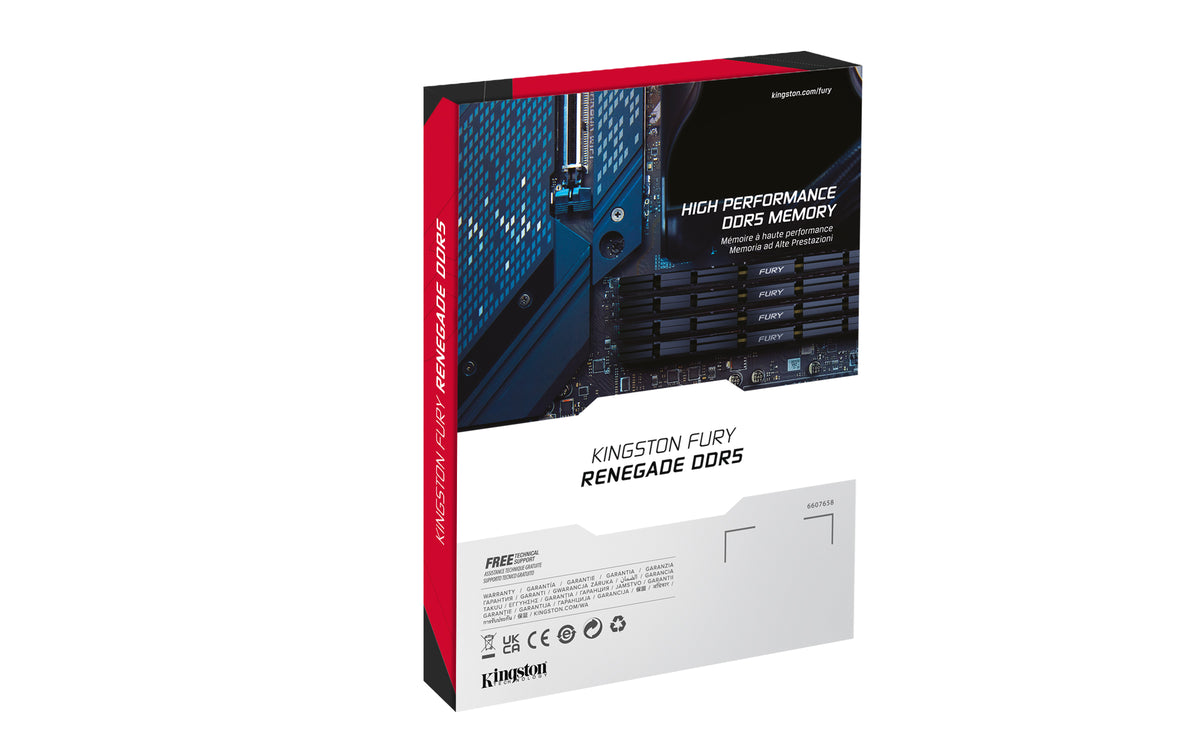 Kingston Technology FURY 48 Go 8400MT/s DDR5 CL40 CUDIMM (kit de 2) Renegade Silver XMP