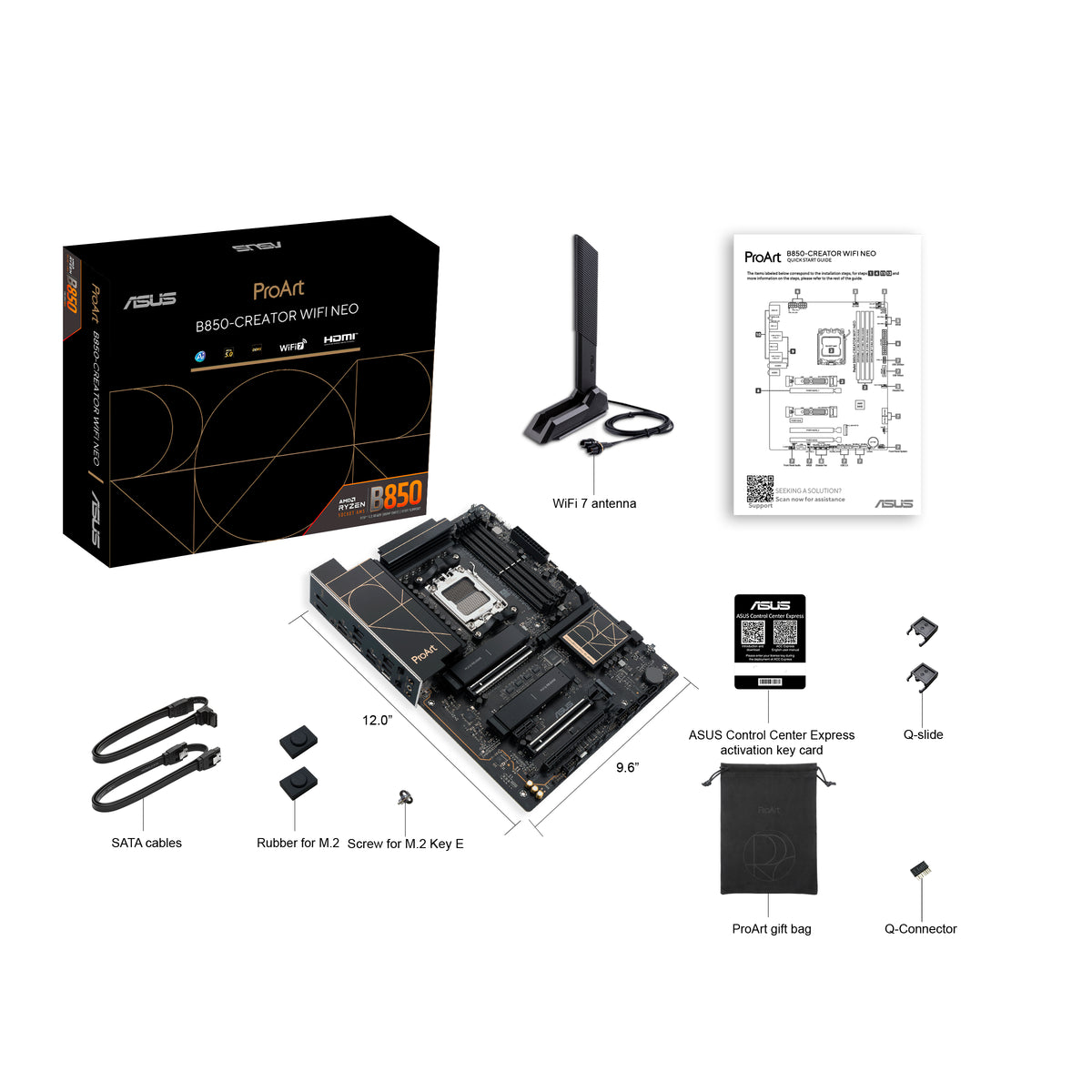 ASUS ProArt B850-Creator WIFI NEO Carte Mère AMD B850 Socket AM5 ATX