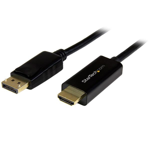 StarTech.com Câble DisplayPort vers HDMI 1m, 4K 30Hz, Adaptateur Passif DP 1.2 vers HDMI avec Connecteur à Verrouillage