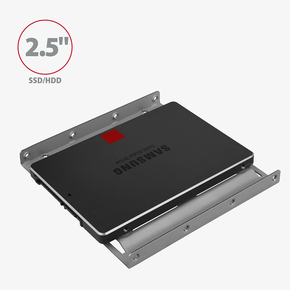 Axagon RHD-125B Halterahmen für 1x 2.5\" im 3.5\" Slot - grau Gris Métal - vue 2