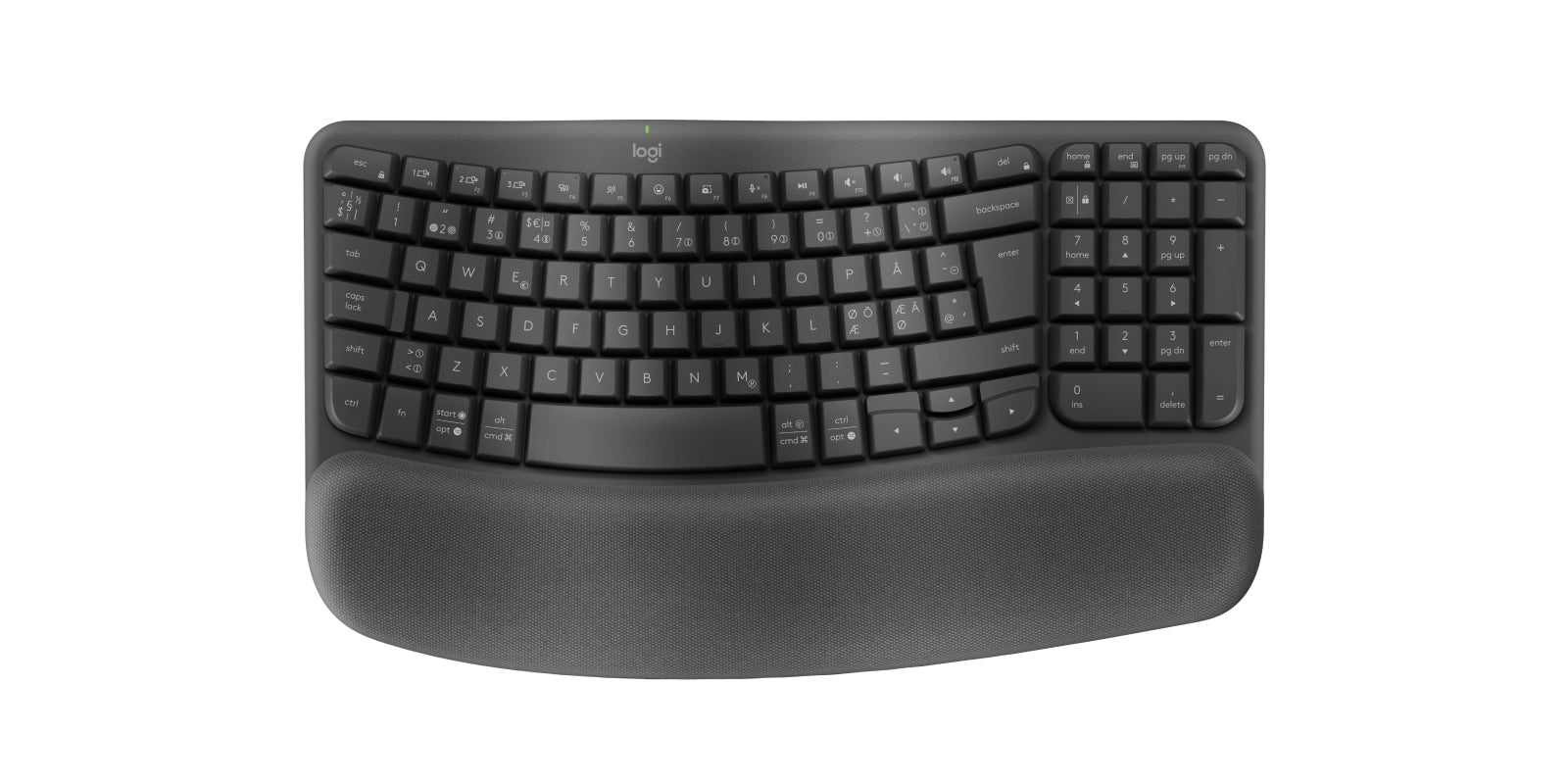 Logitech 920-012298 teclado Oficina RF Wireless + Bluetooth QWERTY Nórdico Grafito