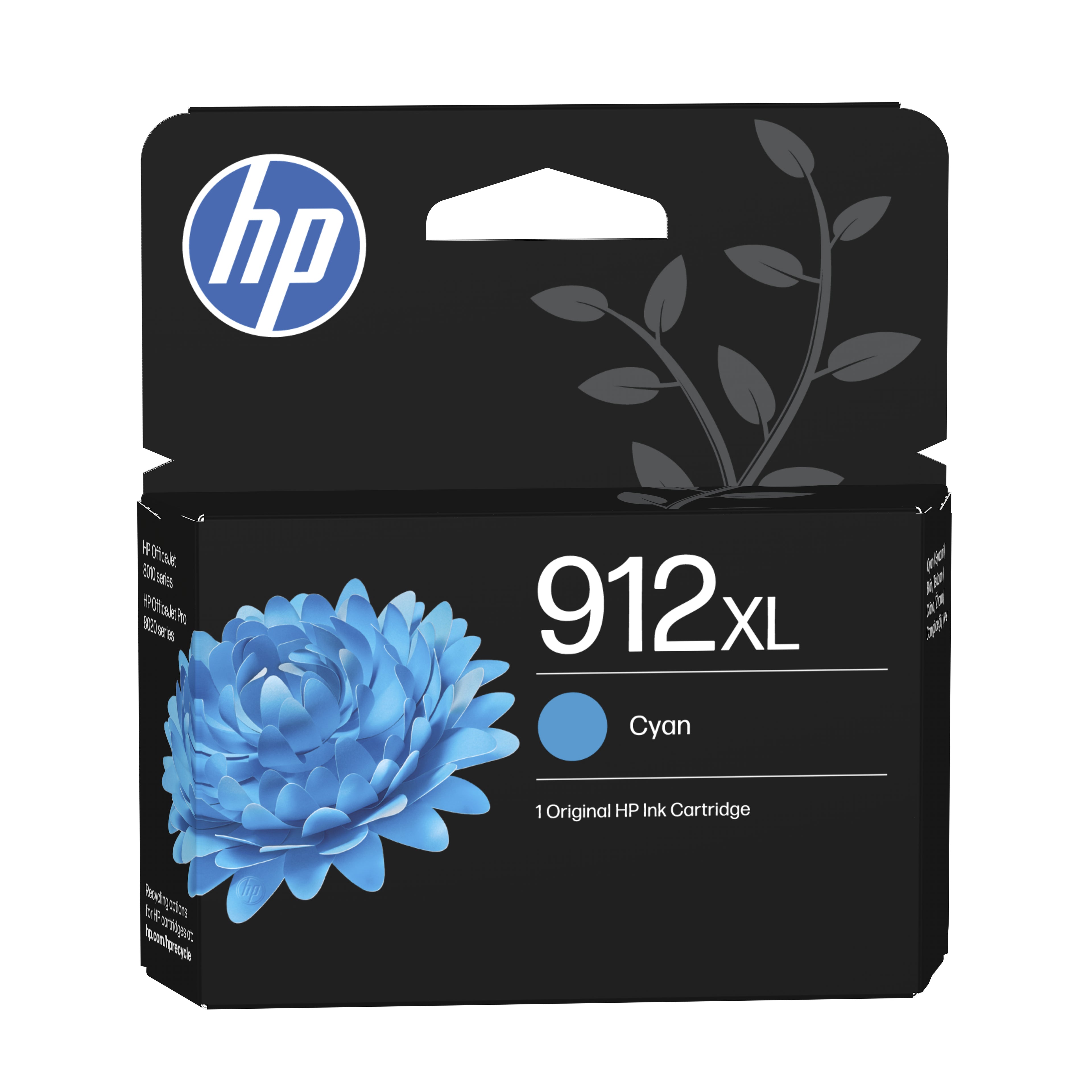 HP 912XL Cartouche d'encre cyan authentique, grande capacité