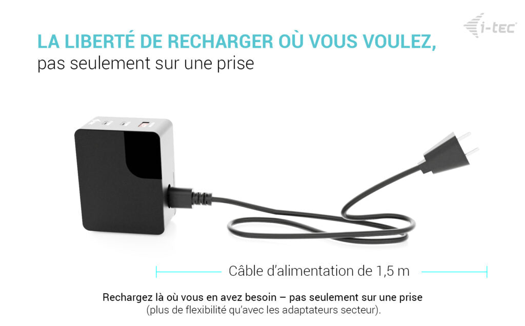 i-tec 100W Intelligent Multiport USB Charger