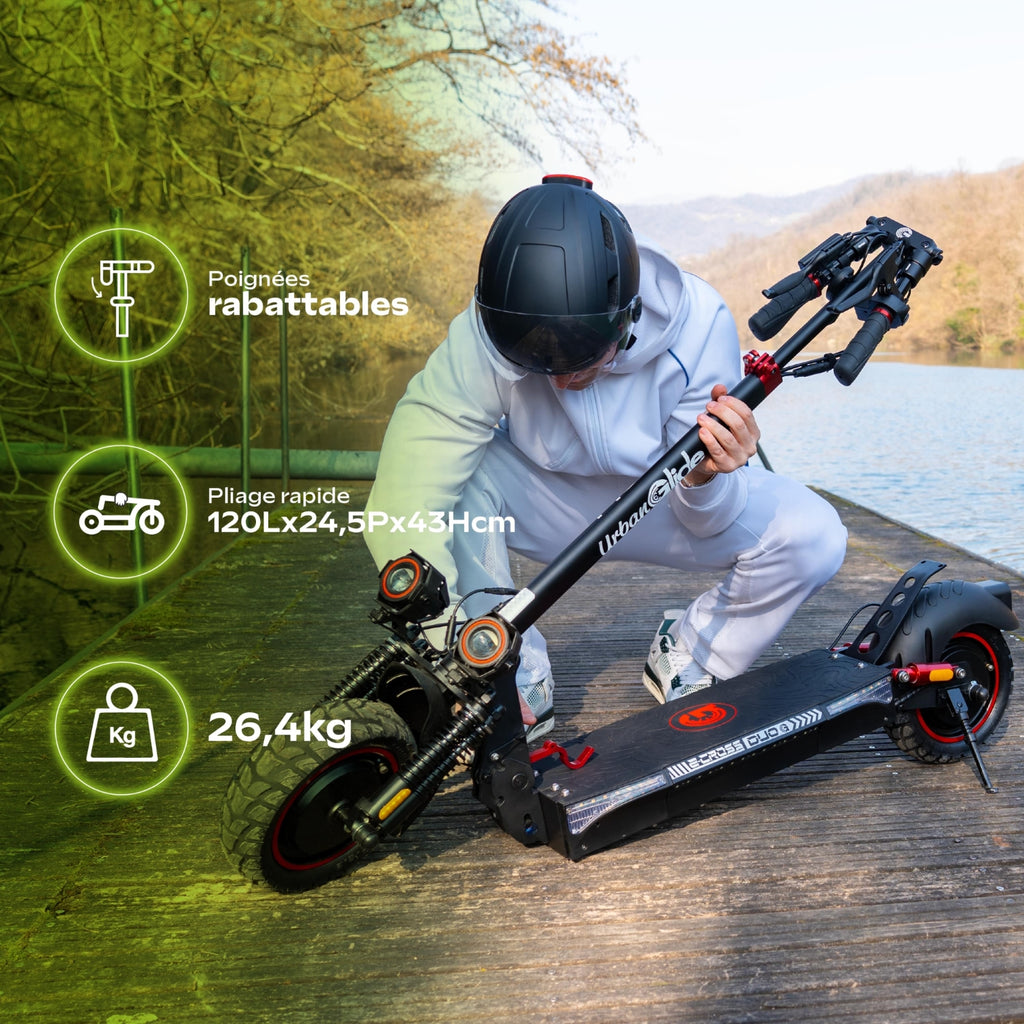 Urbanglide Trottinette Electrique E-Cross Duo
