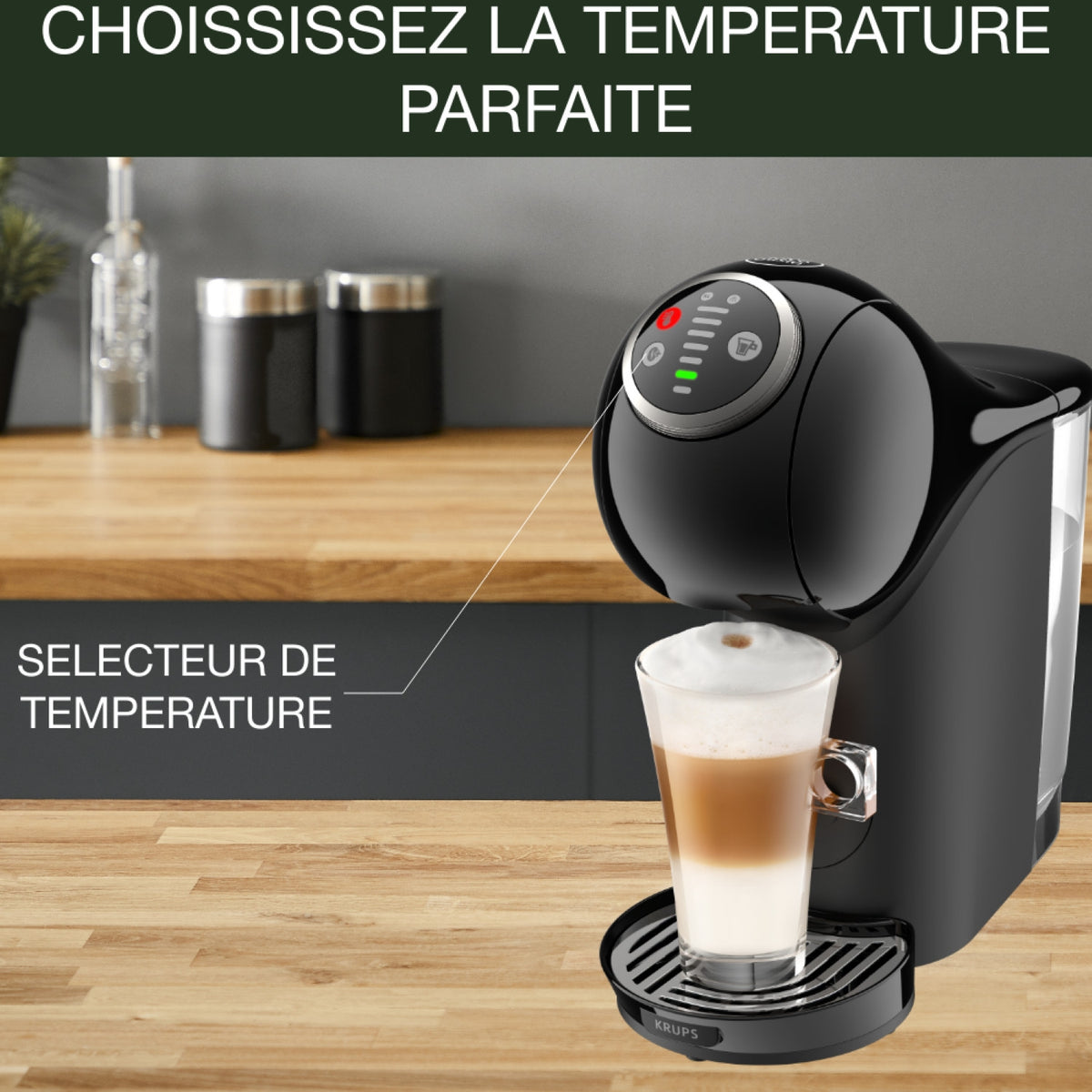 Krups Cafetière Dolce Gusto Genio S Plus YY4445FD Noir