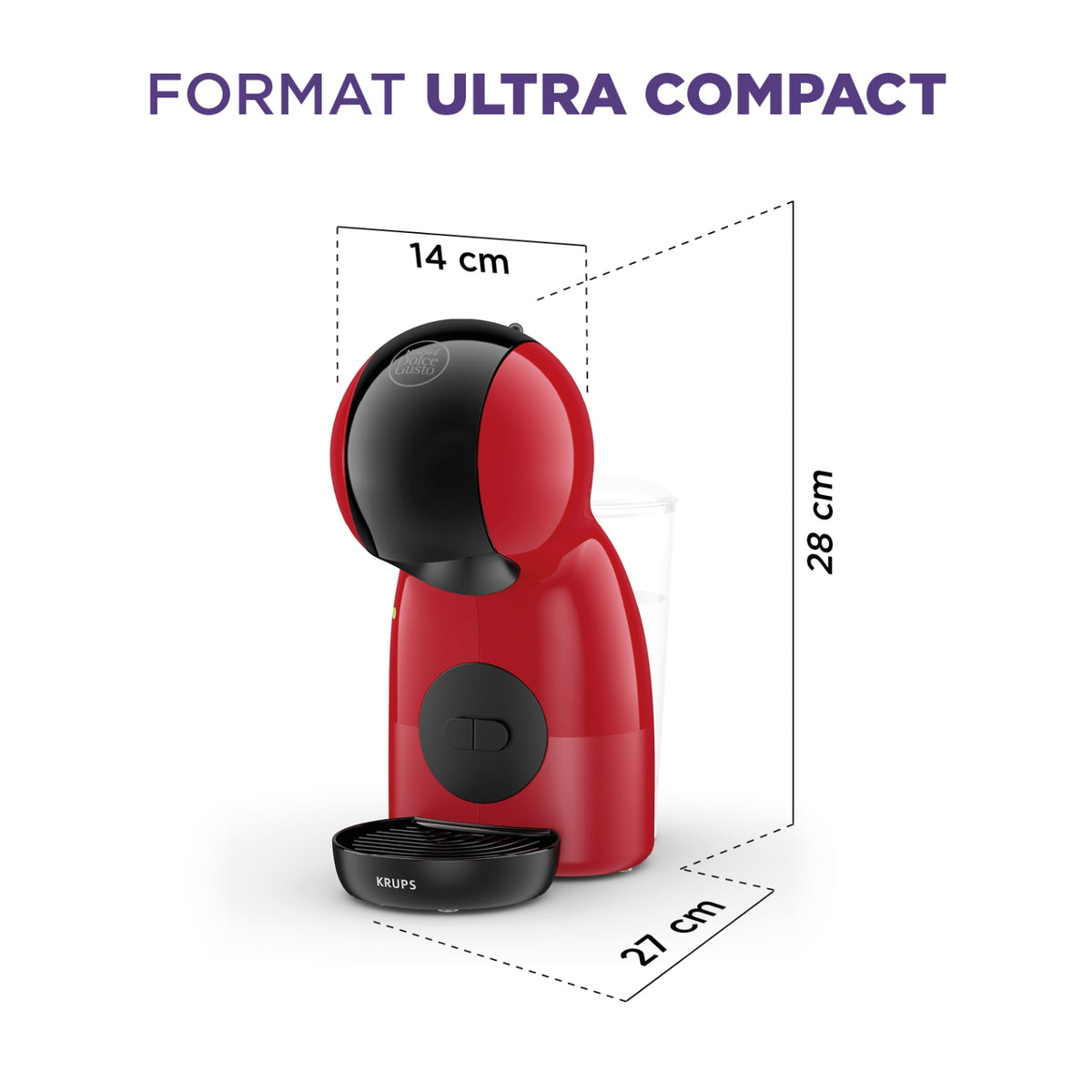 Krups Cafetière Dolce Gusto Piccolo XS YY4556FD Rouge