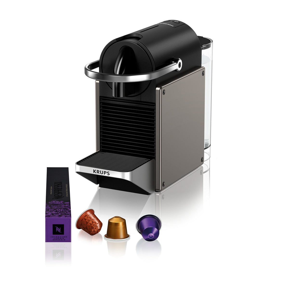 Krups Cafetière Nespresso Pixie YY5290FD Titane