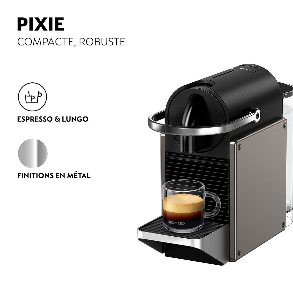 Krups Cafetière Nespresso Pixie YY5290FD Titane