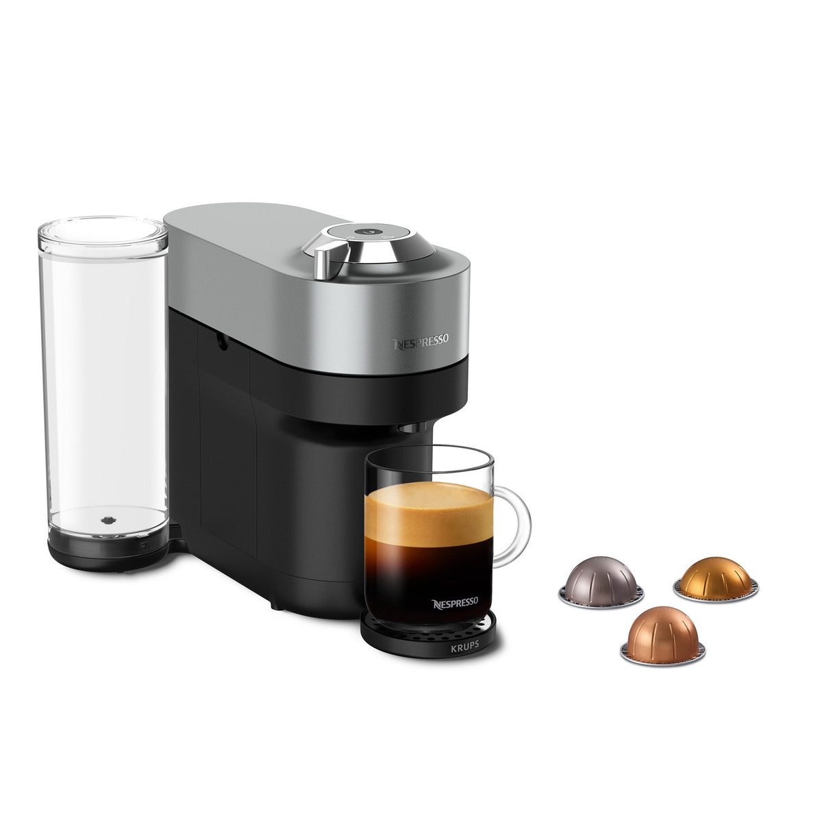 Krups Cafetière Nespresso Vertuo Pop+ YY5359FD Argent