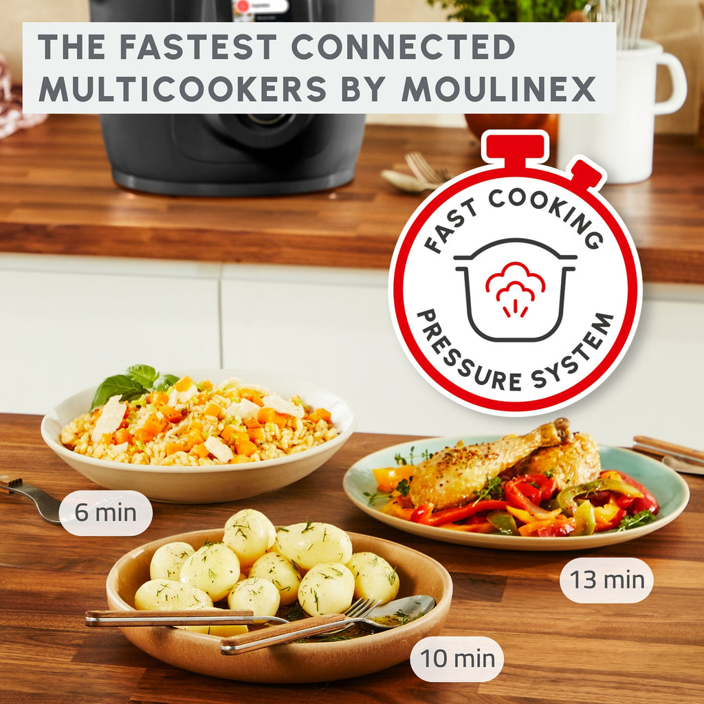 Moulinex Multicuiseur Cookeo Wifi 9 en 1 YY5491FB + Extra Crisp