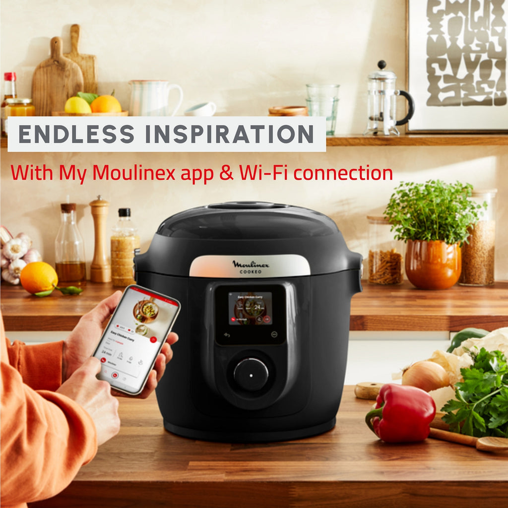 Moulinex Multicuiseur Cookeo Wifi 9 en 1 YY5491FB + Extra Crisp