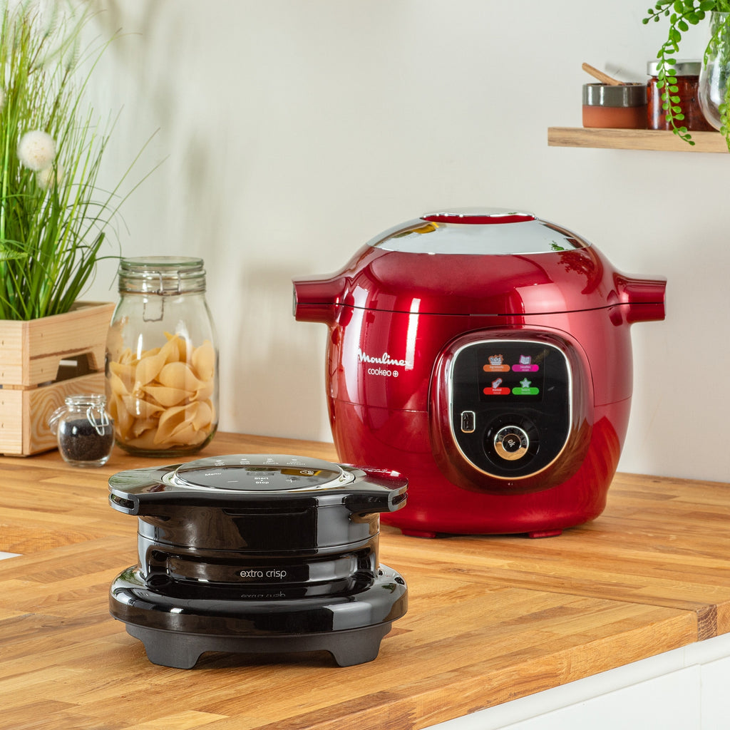 Moulinex Multicuiseur Cookeo connecté YY5571FB + Extra Crisp - Rouge