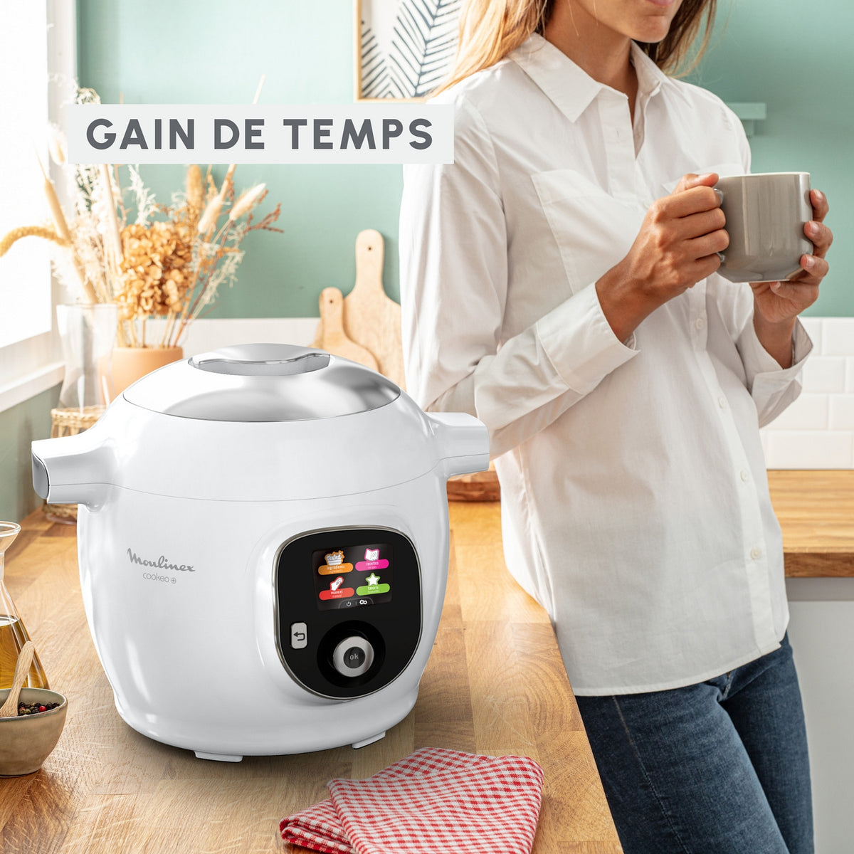 Moulinex Multicuiseur Cookeo YY5655FB + 5 boîtes de conservation