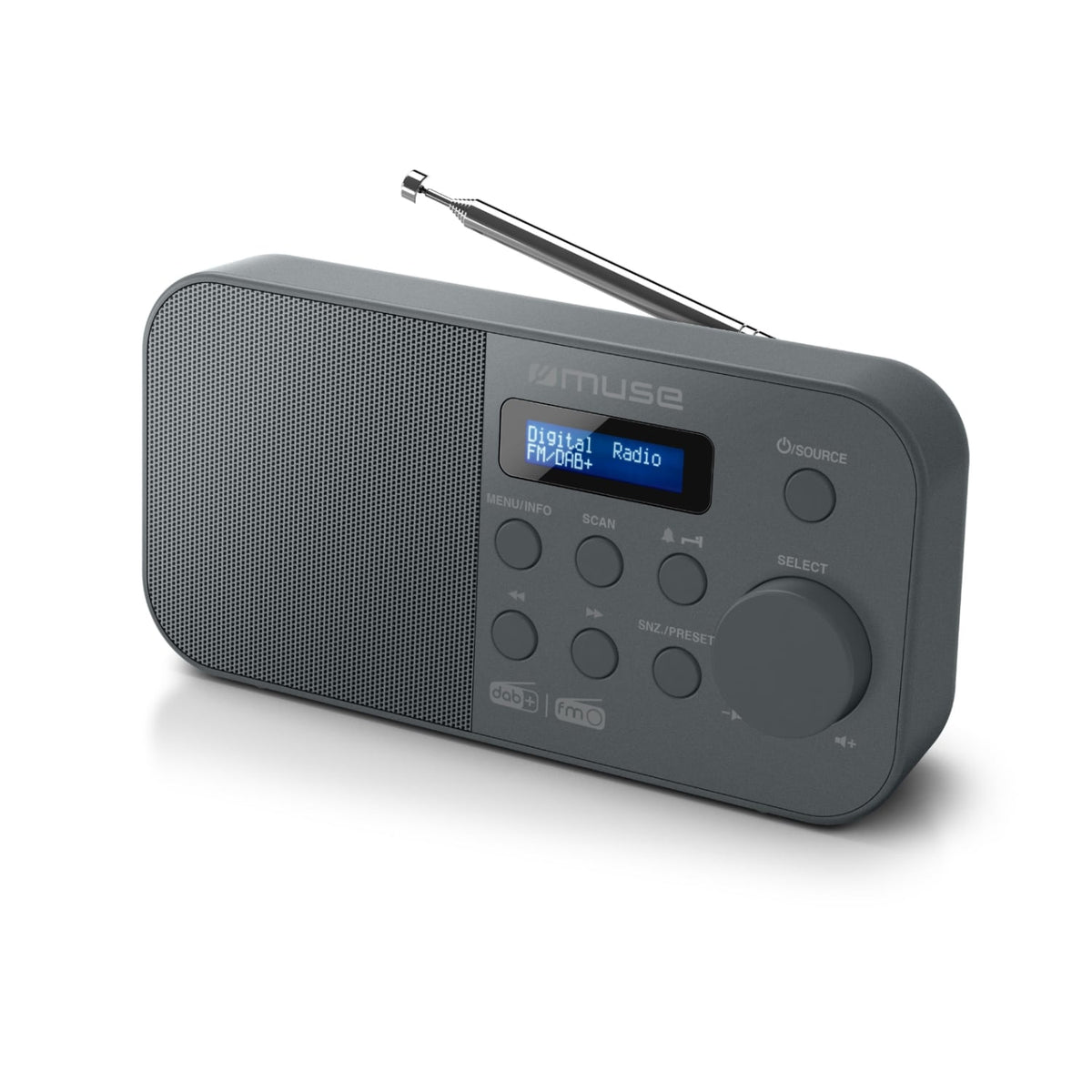 MUSE Radio portable - M-109 DB - Noir