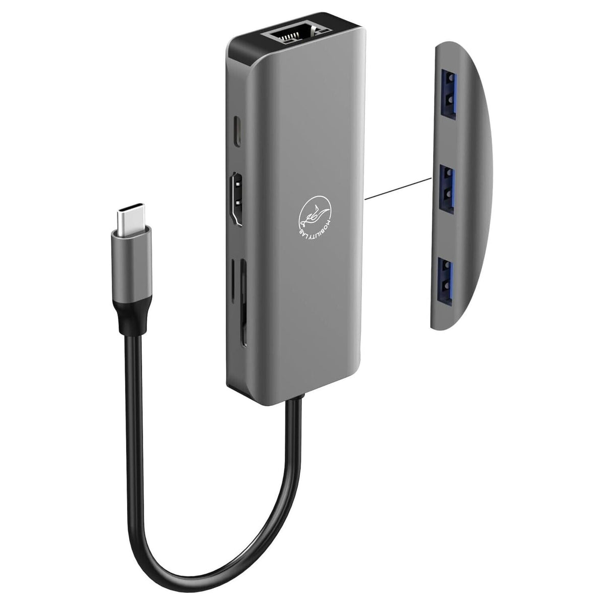 ML Hub USB-C vers HDMI / 3 x USB-A / USB-C / RJ45 / Micro SD