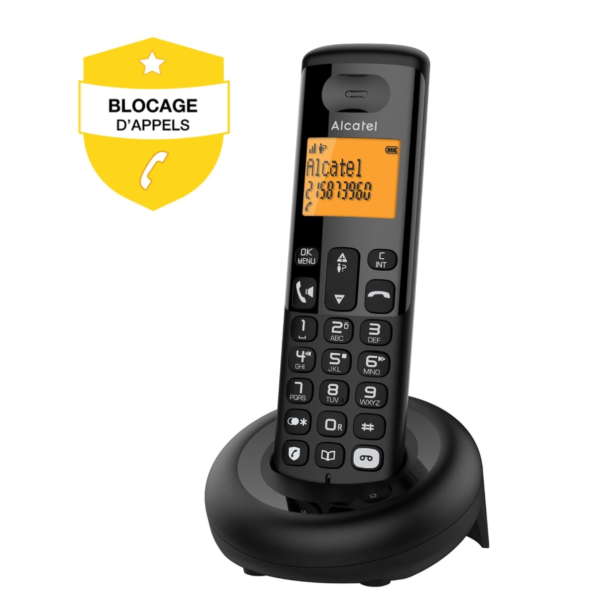 Alcatel Téléphone sans fil Voice Solo Noir