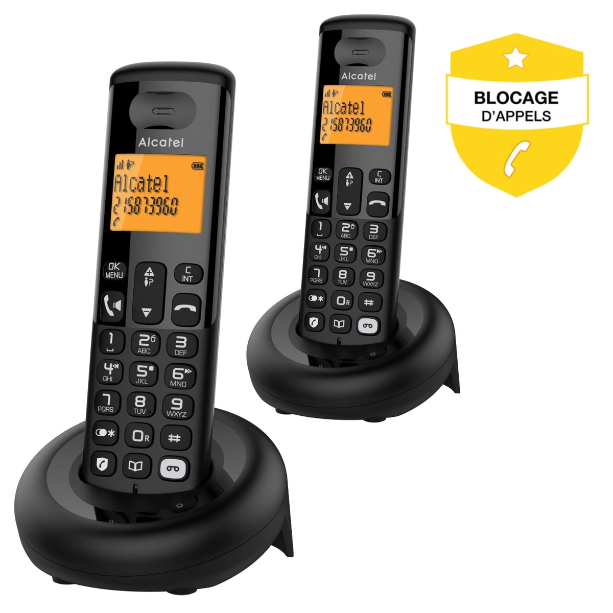 Alcatel Téléphone Sans fil Voice Duo Noir