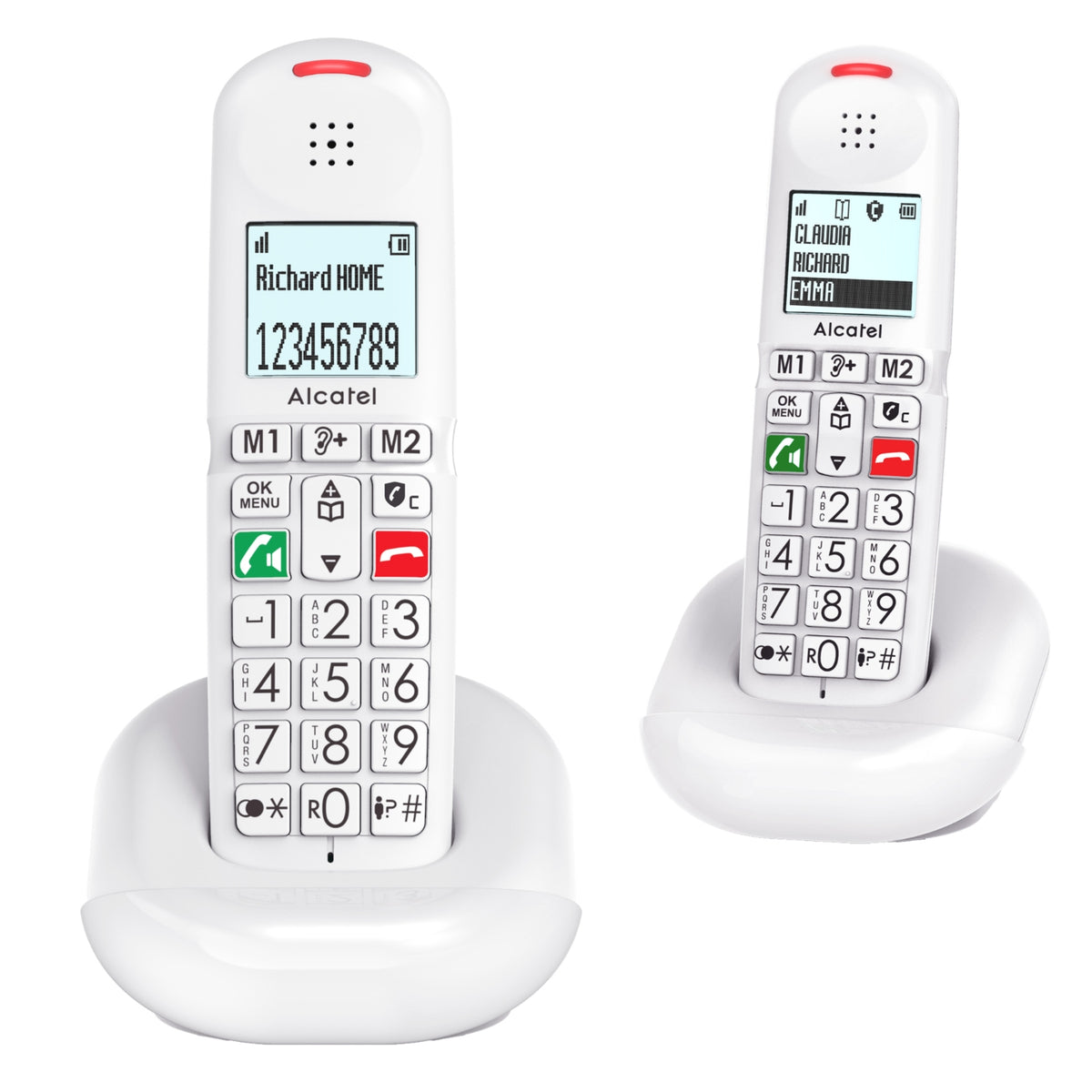 Alcatel Téléphone sans-fil XL 685 Duo Blanc