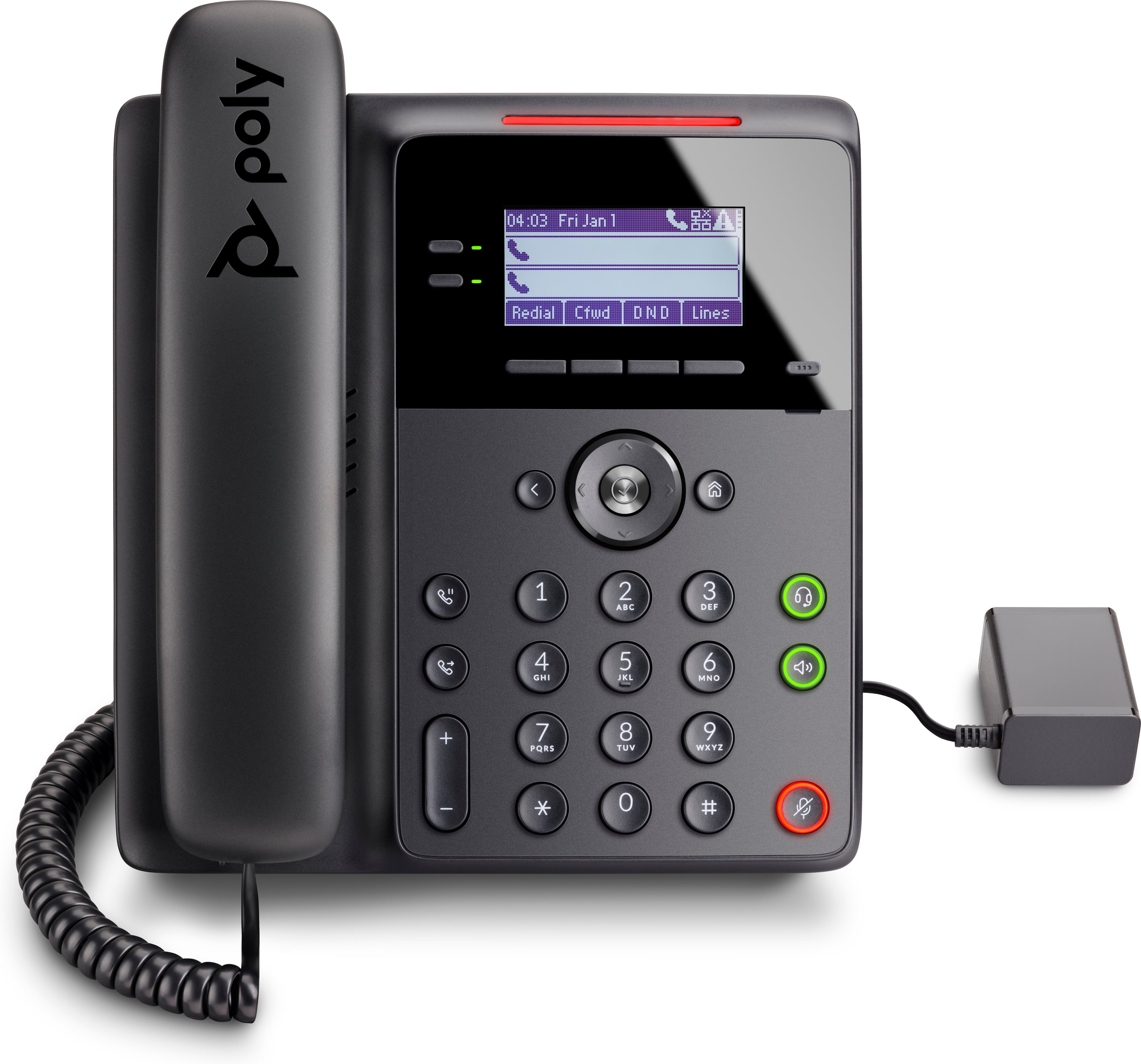 HP Poly Téléphone IP Poly Edge B10 avec module d’alimentation PRC