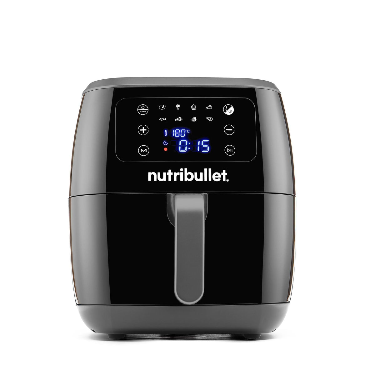 NutriBullet XXL Digital Air Fryer 7 L 1800 W, Friteuse à Air Chaud Numérique, Noir