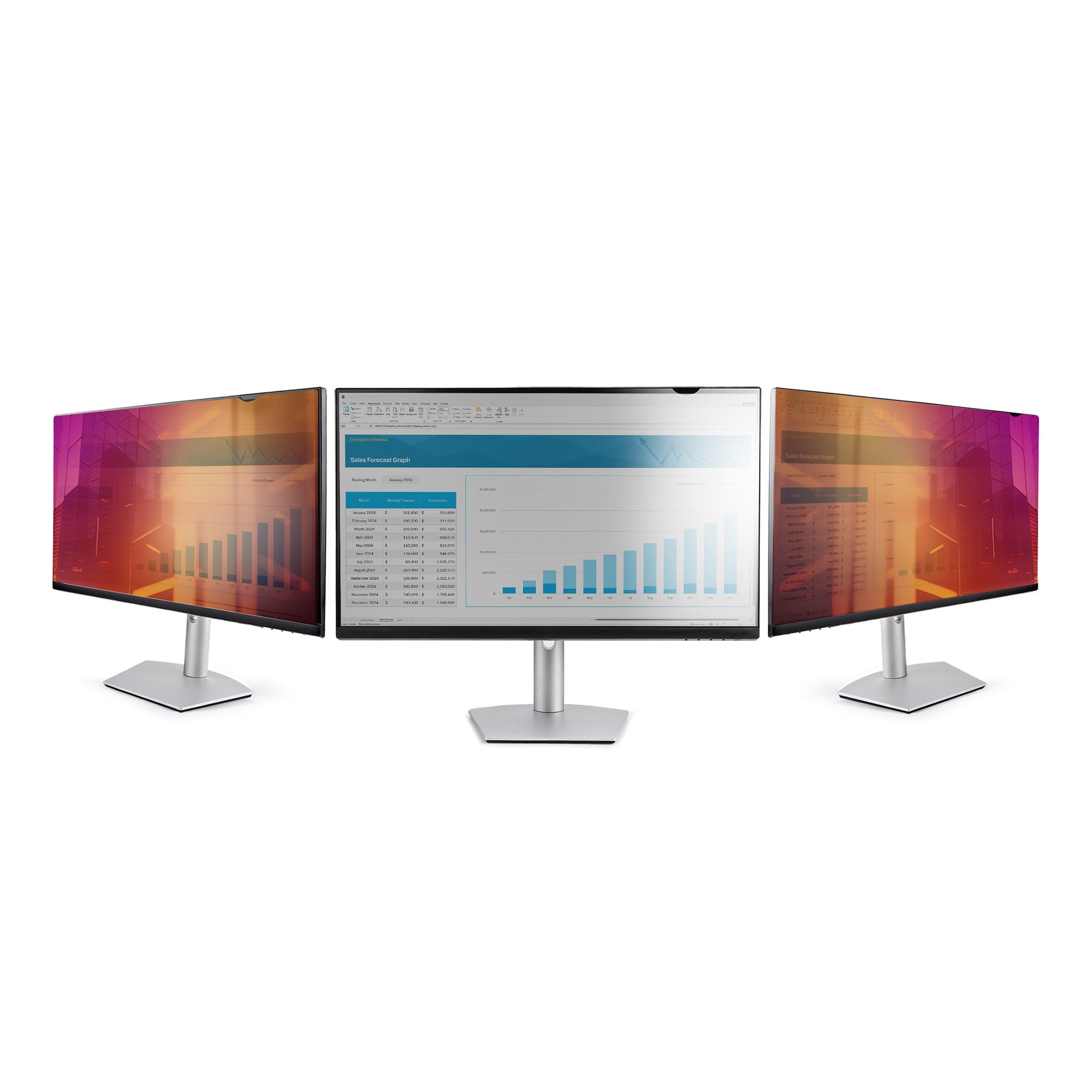 StarTech.com Filtre de Confidentialité pour Écran 27 pouces 16:9, Écran de Confidentialité Réversible Or, Filtre Anti Reflet pour Ordinateur Amélioré, Bouclier de Sécurité, +/- 30 Degrés