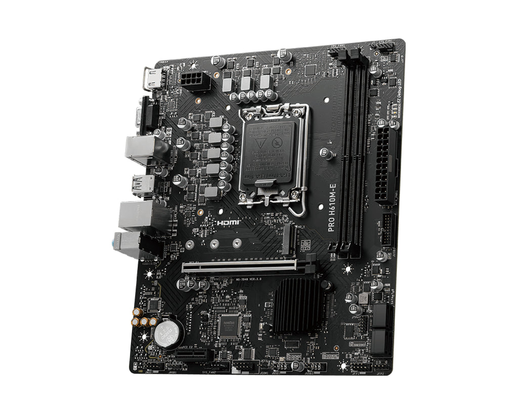 MSI PRO H610M-E Carte Mère Intel H610 LGA 1700 Micro ATX