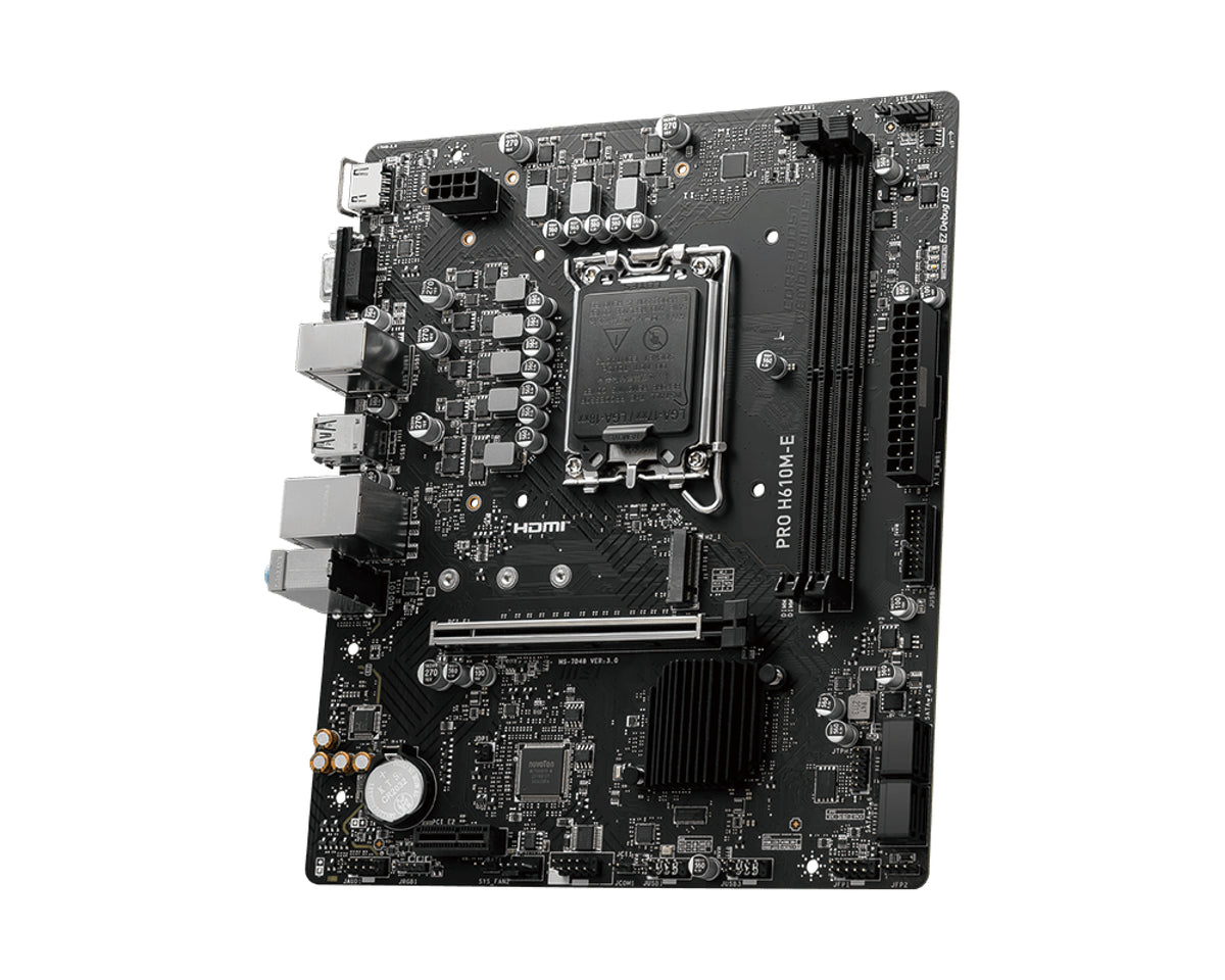 MSI PRO H610M-E Carte Mère Intel H610 LGA 1700 Micro ATX