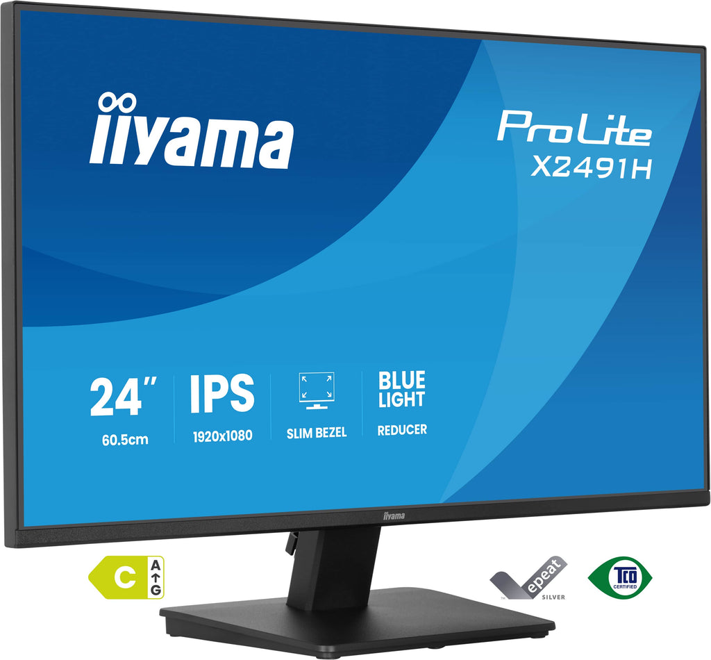 iiyama ProLite X2491H-B1 écran plat de PC 60,5 cm (23.8") 1920 x 1080 pixels Full HD LCD Noir