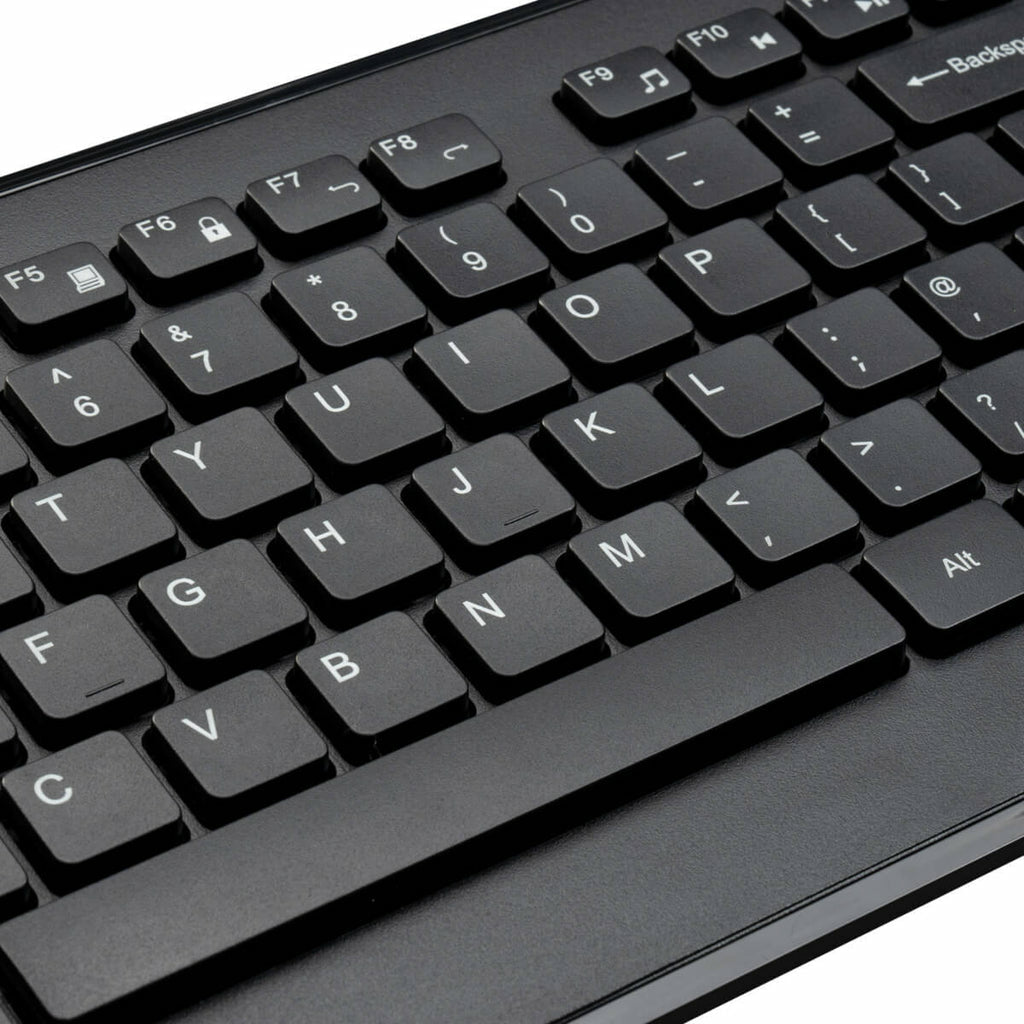 Targus AKM610NO Ensemble Clavier et Souris Sans Fil RF, Disposition QWERTY Nordique, Noir