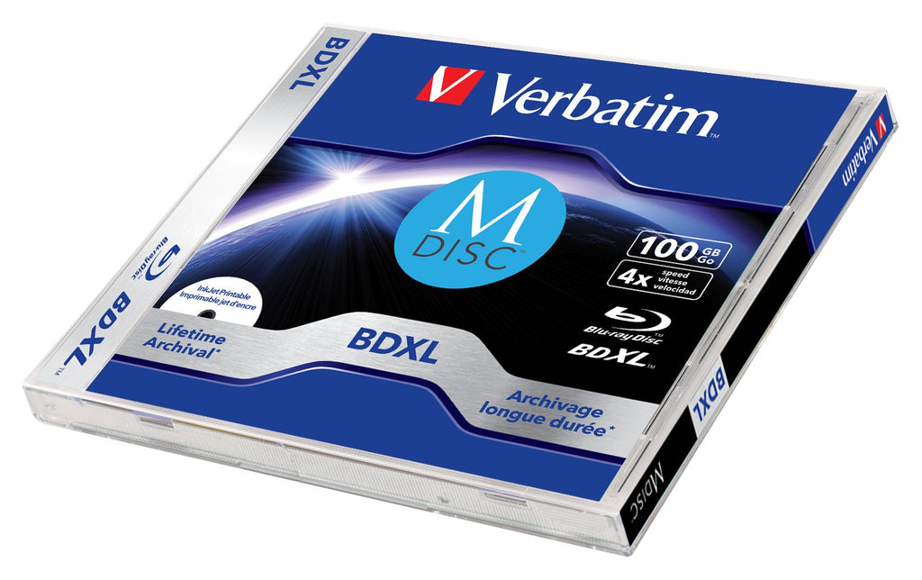 Verbatim MDISC Lifetime archival BDXL 100GB - boîtier avec lot de 1