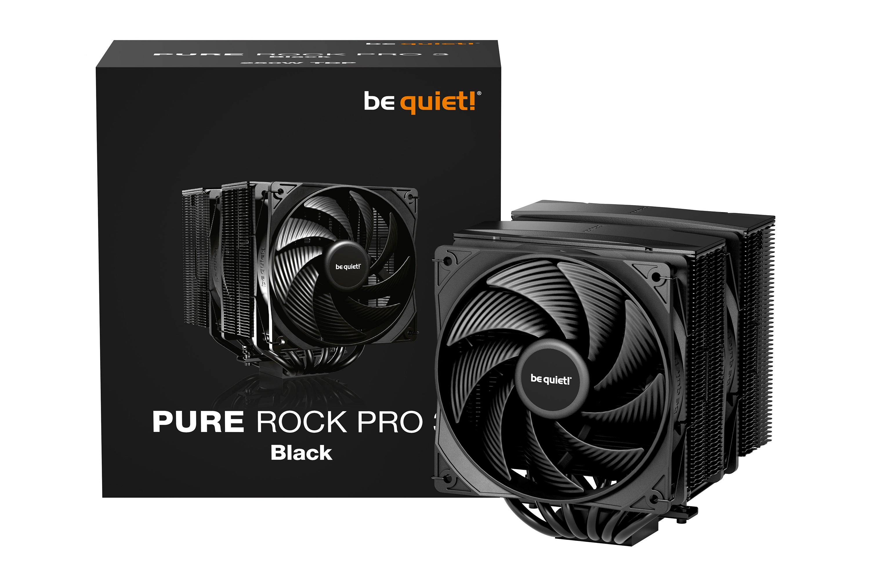be quiet! PURE ROCK PRO 3 Black| Ventirad double tour, socket Intel et AMD, finition noire