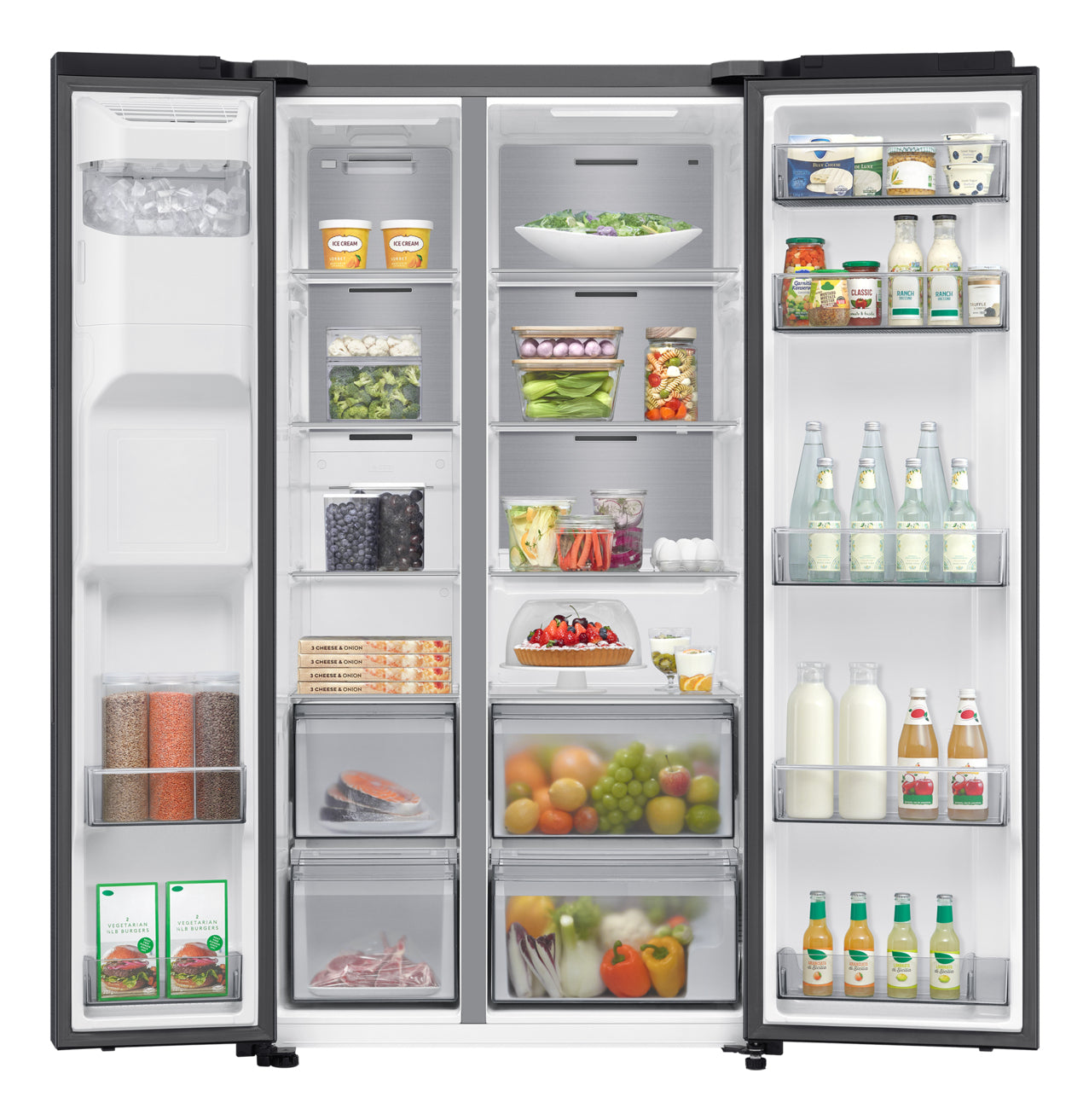 Samsung RS70F64KDF frigo américain Pose libre 640 L Noir