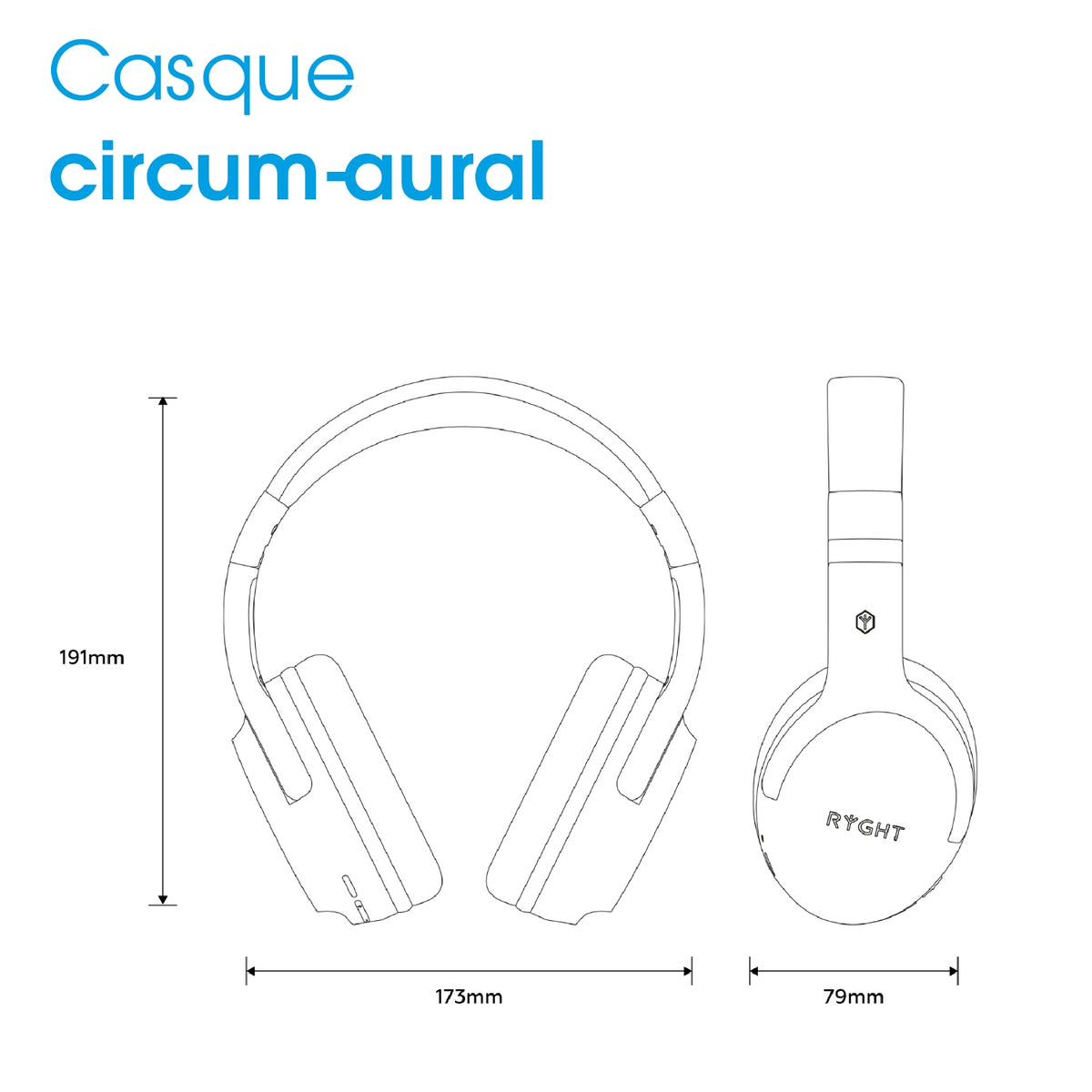 Ryght Casque sans-fil TEMPO Noir