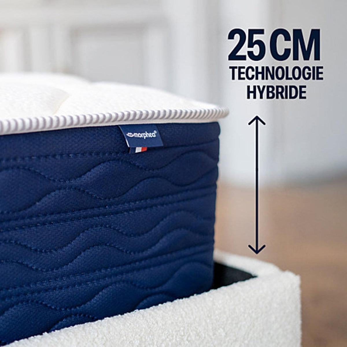 Morphea Matelas Hybride à Mémoire de Forme 90x190cm Mi-ferme Lumea Infinite