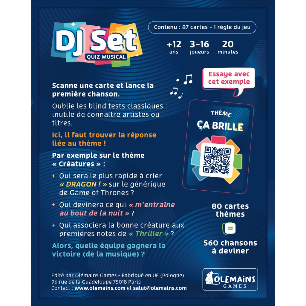 Jeu de Société Quiz Musical DJ Set