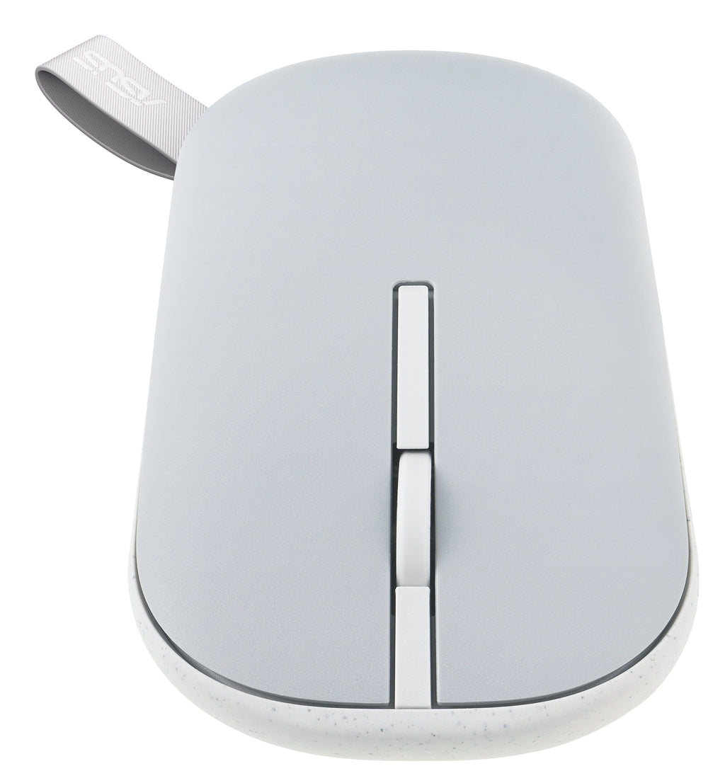 ASUS Marshmallow Mouse MD100 souris Bureau Ambidextre RF sans fil + Bluetooth Optique 1600 DPI