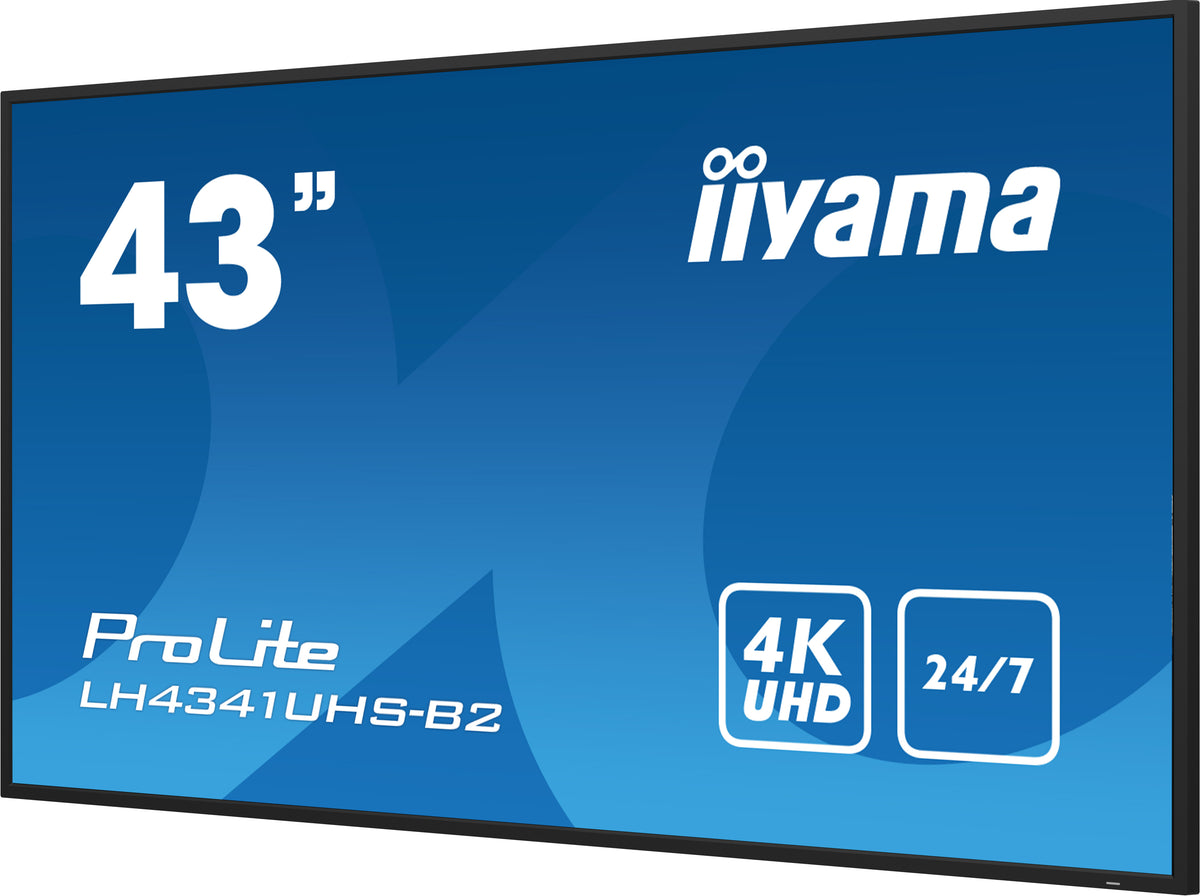 iiyama LH4341UHS-B2 Écran d'affichage dynamique 42.5" LCD 4K Ultra HD 500 cd/m² Android 8.0 24/7