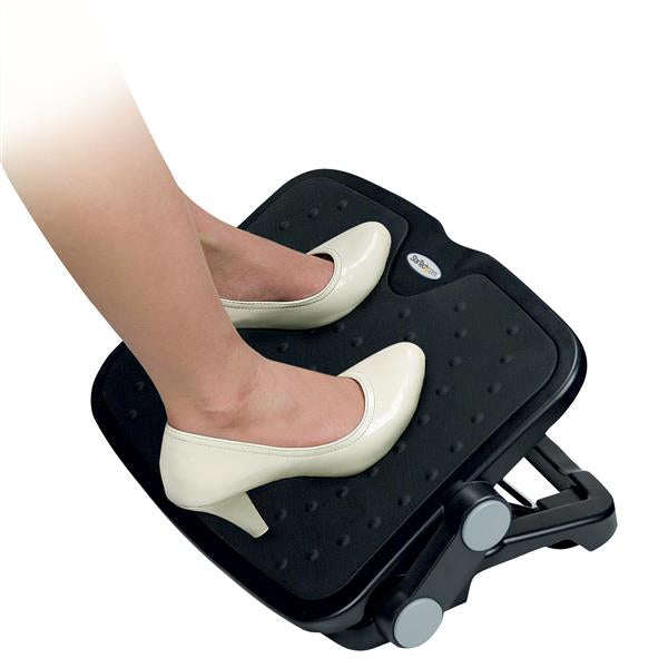 StarTech.com Repose-pieds de bureau réglable noir - Aluminium et plastique