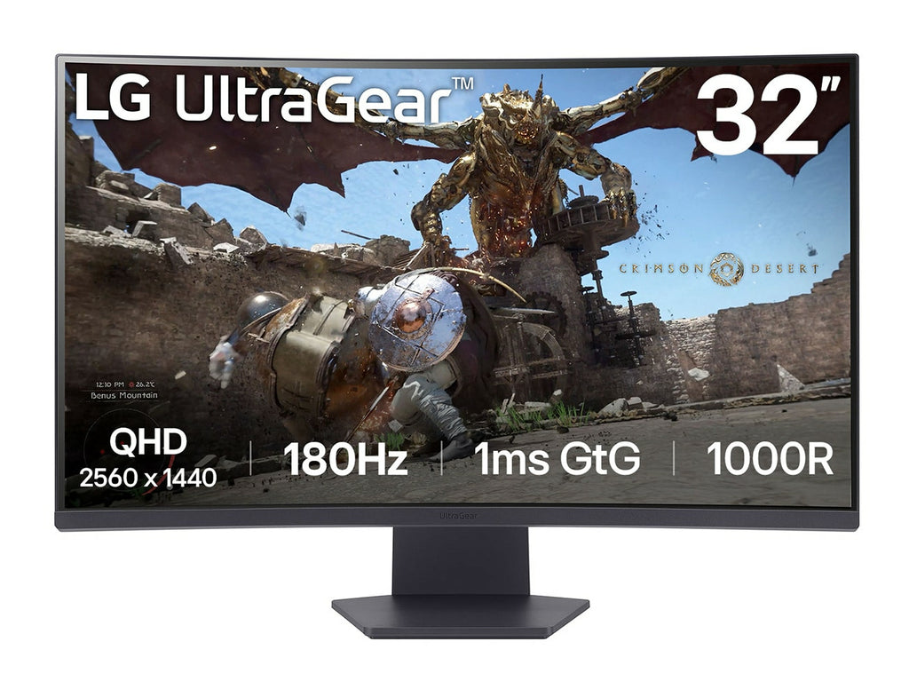 LG 32GS60QC-B écran plat de PC 80 cm (31.5") 2560 x 1440 pixels Quad HD LCD Noir