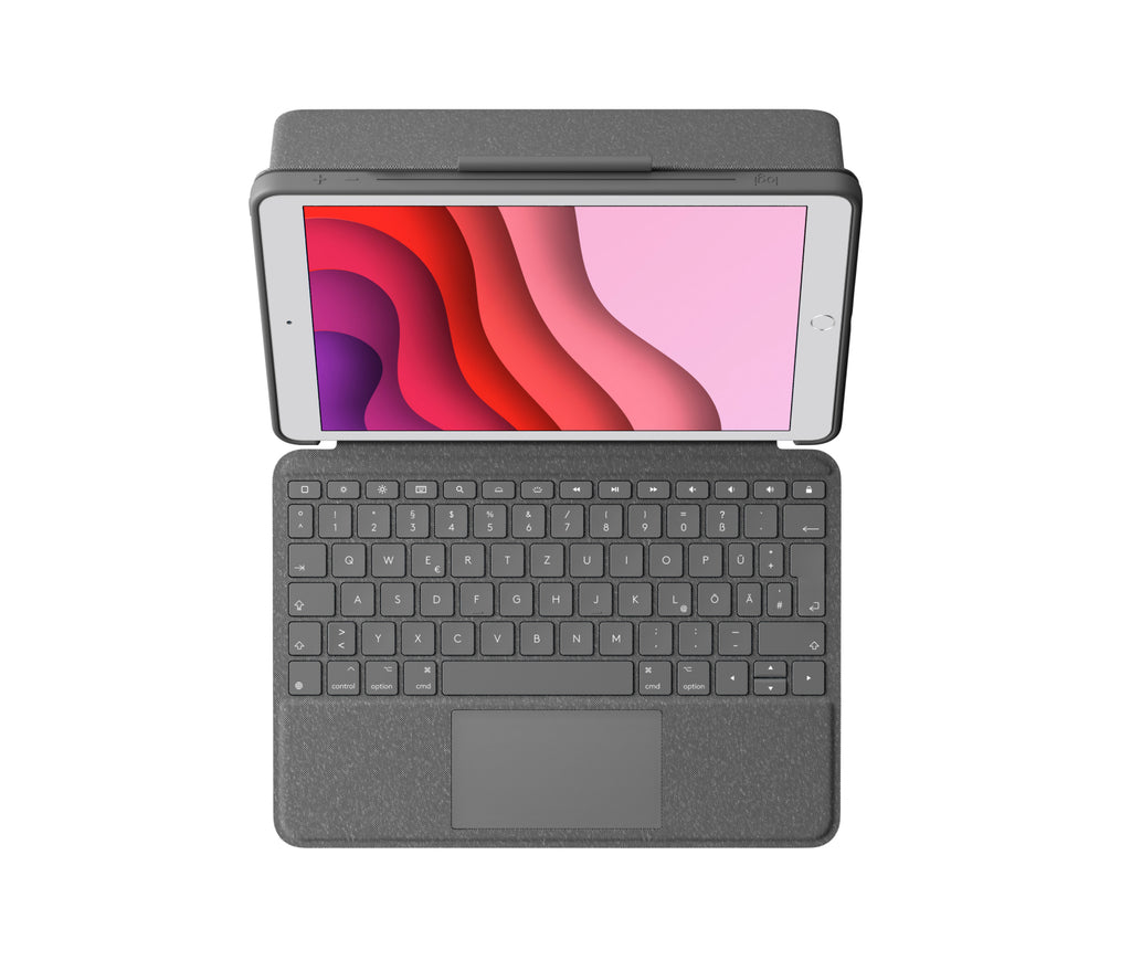Logitech Combo Touch Tastatur og folio-kasse 5-niveau Kablet Tysk
