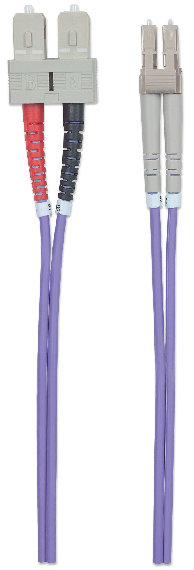 Intellinet 750929 Câble InfiniBand et Fibre Optique LC vers SC, OM4, 2 m, Violet