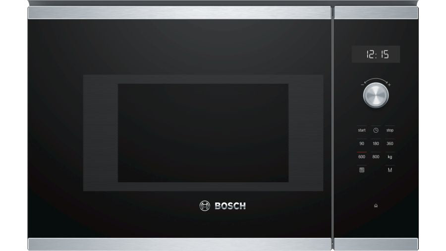 Bosch Bosch Serie 6 BFL524MS0 micro-onde Noir, Acier inoxydable Micro-onde simple Intégré 20 L 800 W