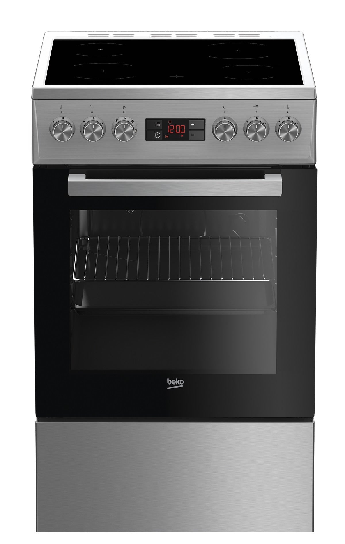 Beko FSM57300GX Cuisinière Electrique Céramique Acier inoxydable
