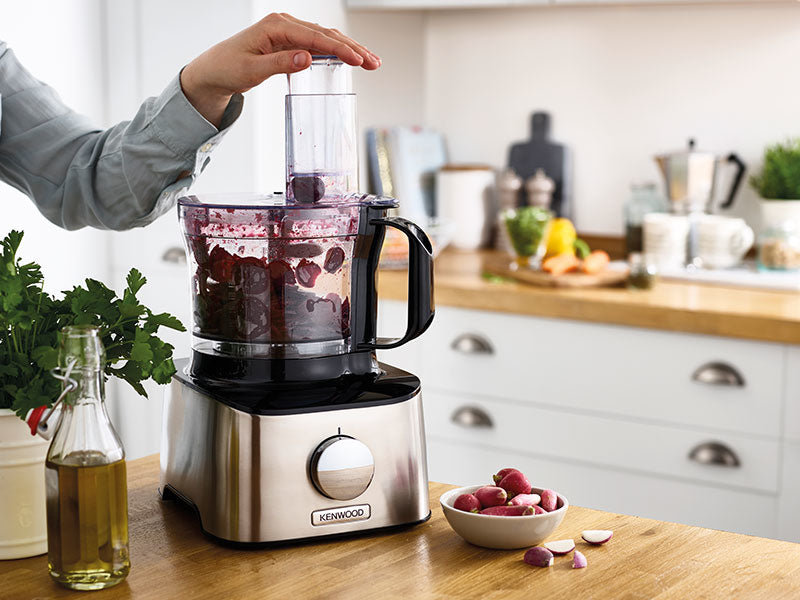 Kenwood FDM301SS robot de cuisine 800 W 2,1 L Noir, Acier inoxydable Balances intégrées